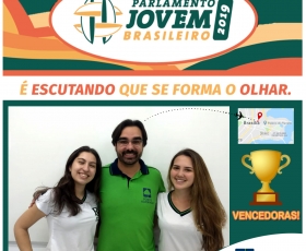 ALUNAS DO COLÉGIO SELECIONADAS PARA O PARLAMENTO JOVEM 2019